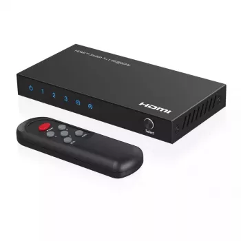 Comutador de vídeo MicroConnect MC-HDMISWITCH0301-4K 4K 60Hz metal preto