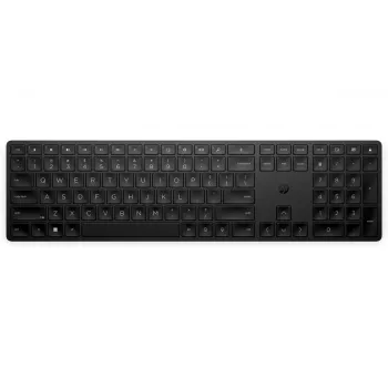 Teclado programável sem fios tamanho completo HP 450 – RF Wireless + USB, preto