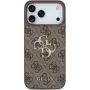 Capa rígida GUESS 4G Big Metal Logo Castanho, para Apple iPhone 17 Pro Max, GUHCP17X4GMGBR