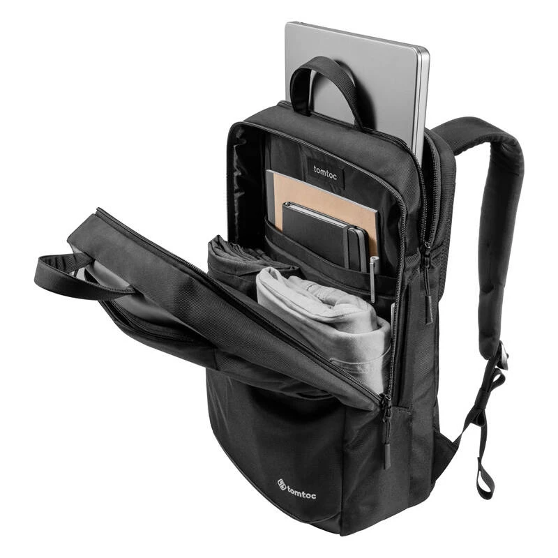Mochila Tomtoc Explorer-T71 24L – Mochila de viagem para portátil (preto)