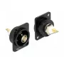 Conector fêmea BNC DELOCK 86788, preto, 26×31,4×31 mm