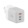 Carregador móvel ALOGIC WCM3X100G — Carregador AC de interior para smartphone e tablet, 2x USB-C, 100–240V, Branco
