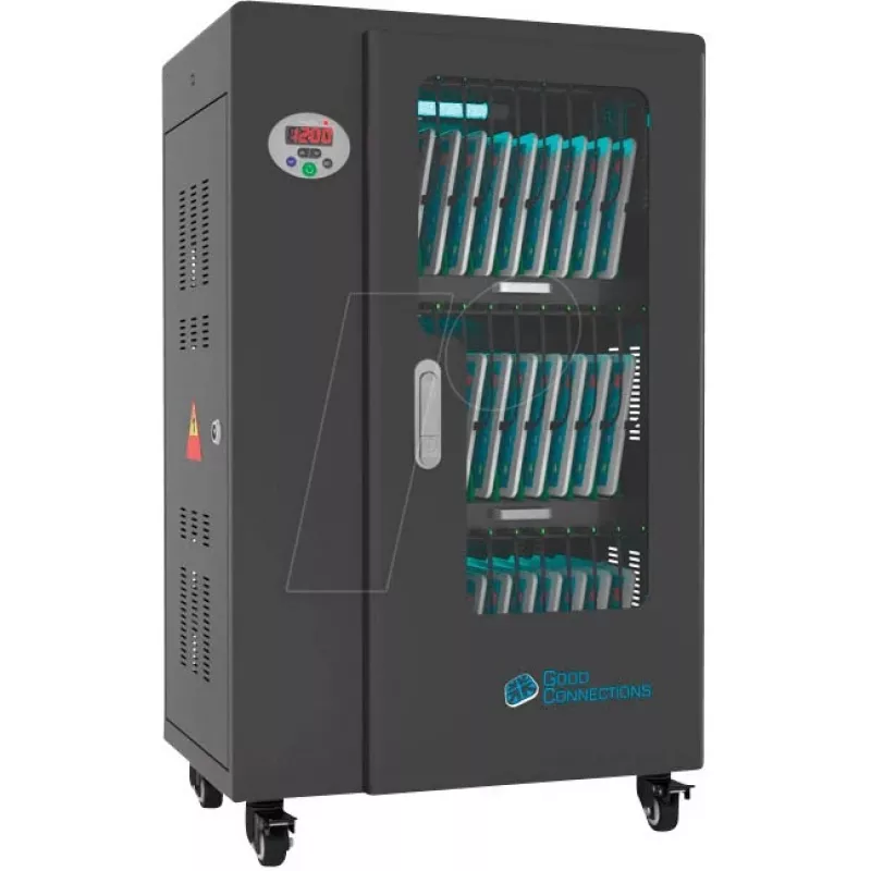 Carrinho de gestão de dispositivos portátil Alcasa PCT01-A30S Preto USB 2,4A