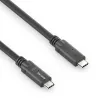 Cabo USB4 Gen 2x2 PureLink PI6600-030 USB‑C para USB‑C 3 m, 20 Gbit/s, blindagem magnética, preto