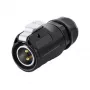 Ficha de fio S1 Power 2 polos Preto Alcasa IC01-20P201