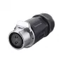 Conector de cabo Alcasa IC01-20P202 S1 corrente 2 polos preto