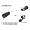 Conector de cabo Alcasa IC01-20P202 S1 corrente 2 polos preto