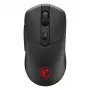 Rato gaming MSI VERSA 300 WIRELESS 8K, ambidestro, ótico, 2600 DPI, 6 botões, preto