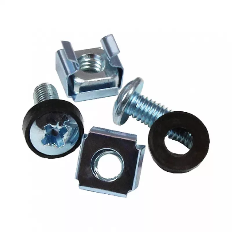 Good Connections GC-N0049 conjunto de parafusos M6 para rack, 20 mm, 50 unid., prateado