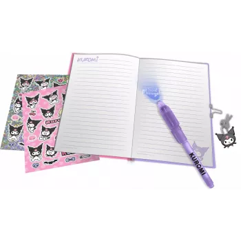 Diário com caneta mágica Kuromi da Kids Euroswan — diário infantil com tinta apagável e capa temática