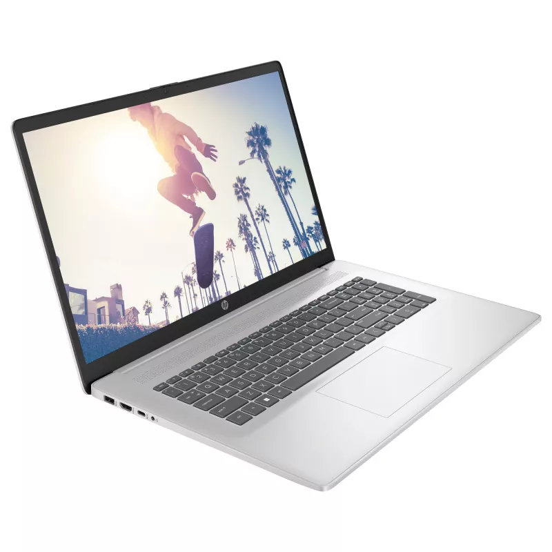 HP 17-cn4160ng Core5 120U/16GB/512SSD/FreeDNS/prateado USB C 3.1 – layout do teclado possivelmente alemão