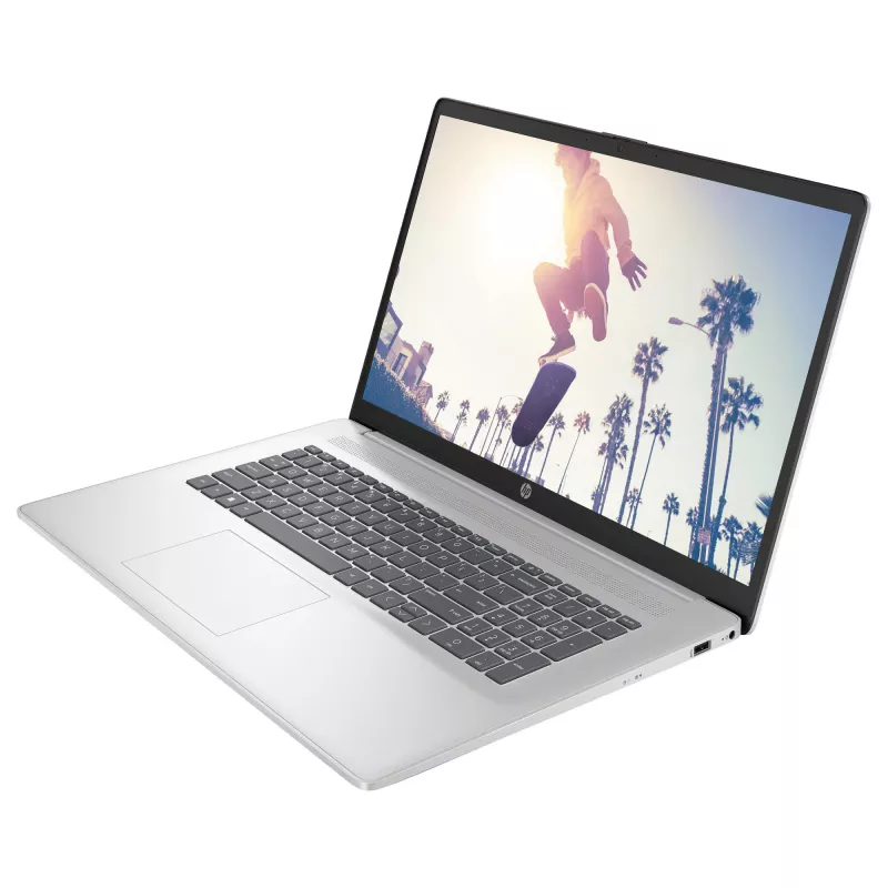 HP 17-cn4160ng Core5 120U/16GB/512SSD/FreeDNS/prateado USB C 3.1 – layout do teclado possivelmente alemão
