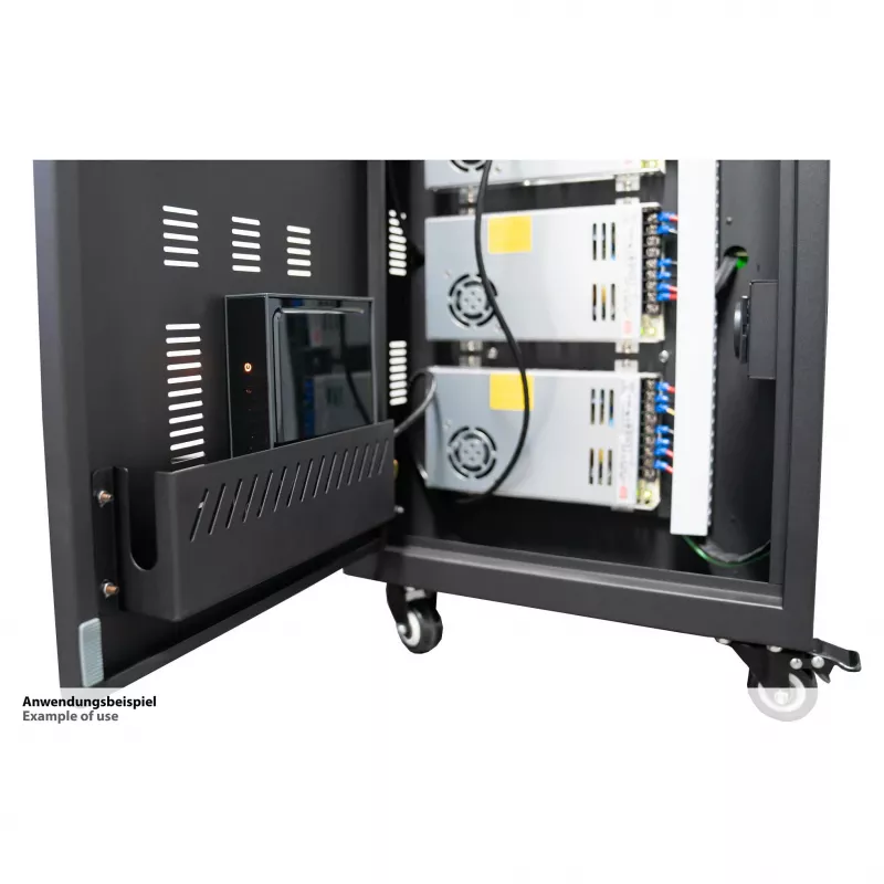 Carrinho de carregamento para tablets GoodConnections ANTARES PRO T30C com 11 portas USB-C 30W PD3.0 desinfeção UVC cinzento