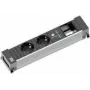 Bachmann 916.0514 cabo de extensão 0,2 m 2 saídas AC interior preto - prateado (916.0514)