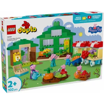 DUPLO Peppa Pig 10461 jardim e estufa do Avô Pig blocos de construção