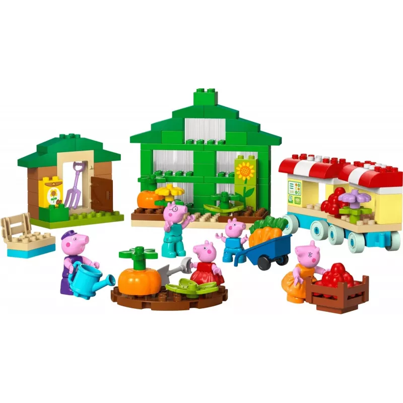 DUPLO Peppa Pig 10461 jardim e estufa do Avô Pig blocos de construção