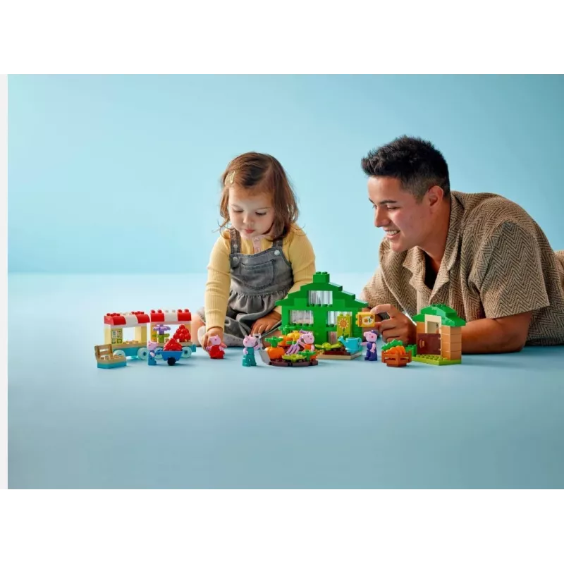 DUPLO Peppa Pig 10461 jardim e estufa do Avô Pig blocos de construção