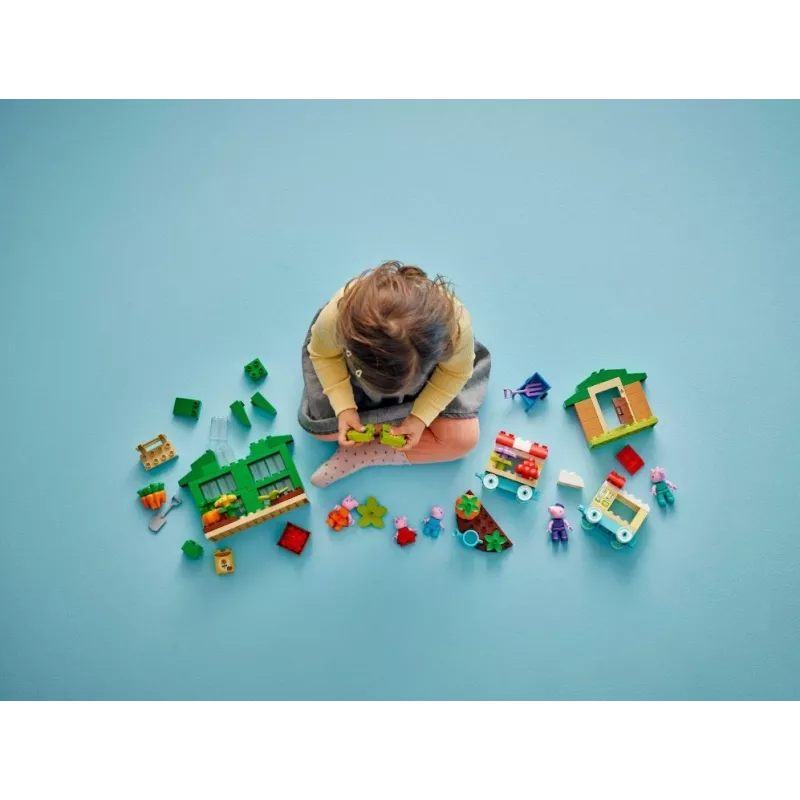 DUPLO Peppa Pig 10461 jardim e estufa do Avô Pig blocos de construção