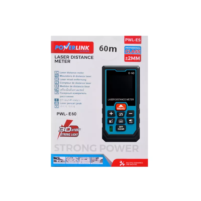 Medidor de distância laser Extralink Powerlink 60M PWL-ES-60