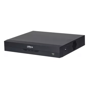 DVR Dahua XVR5104HS-4KL-I3/T 4 canais 4K H.264/H.265, disco SATA até 10 TB, Fast Ethernet, 12V DC