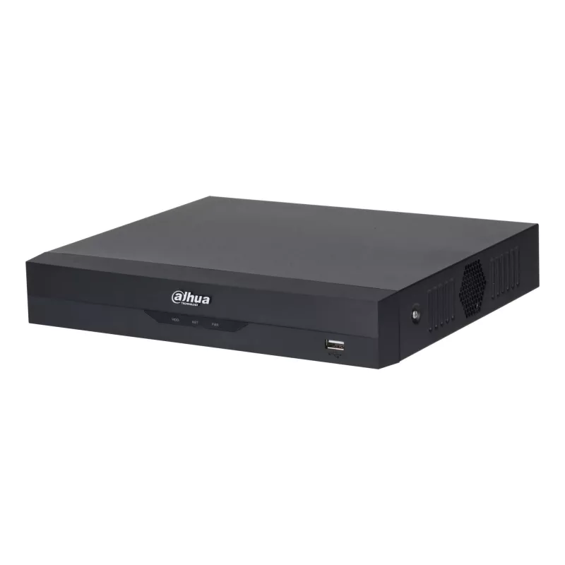 DVR Dahua XVR5104HS-4KL-I3/T 4 canais 4K H.264/H.265, disco SATA até 10 TB, Fast Ethernet, 12V DC