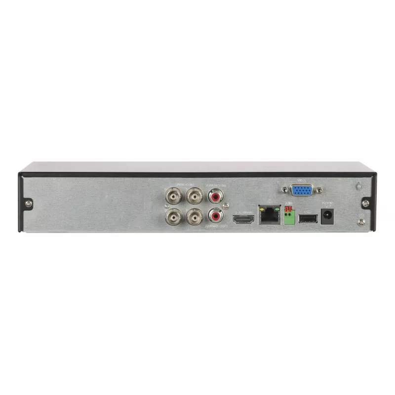 DVR Dahua XVR5104HS-4KL-I3/T 4 canais 4K H.264/H.265, disco SATA até 10 TB, Fast Ethernet, 12V DC