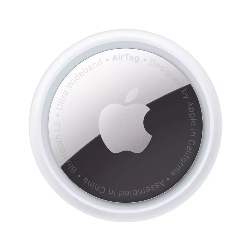 Localizador Apple AirTag prateado branco