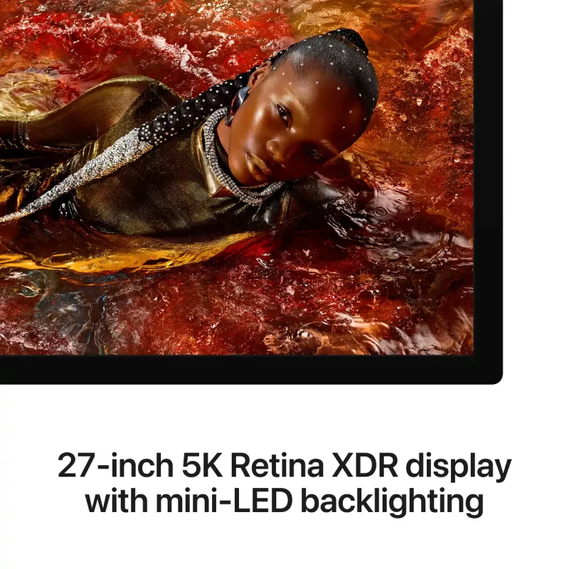 Monitor Apple Studio Display XDR 27 polegadas 5K Ultra HD LED, vidro standard, suporte ajustável em inclinação e altura, prateado