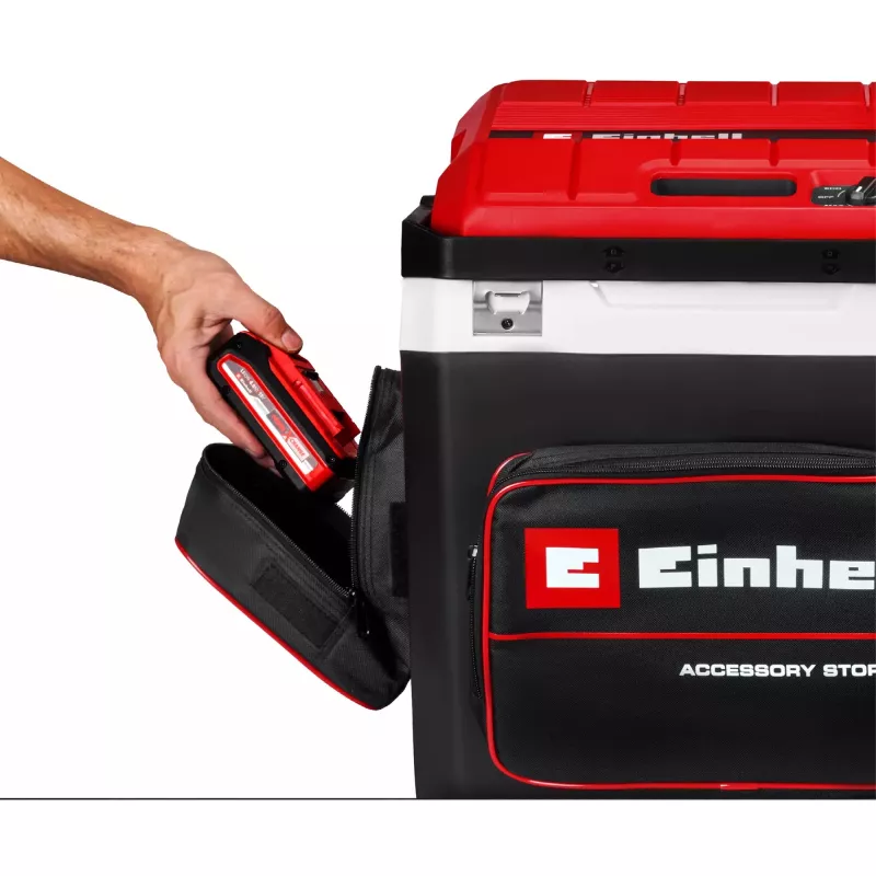 Arca frigorífica Einhell TE-COL 18/27 Li‑Solo 27 L a bateria/elétrica, arrefecimento 20–60 °C, bolsa frontal