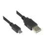 Cabo de ligação USB 2.0 EASY ficha A para ficha Micro B, preto, 0,5 m, Good Connections® (2510-EUM005)