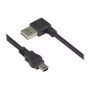 Cabo de ligação USB 2.0 EASY ficha A para ficha Mini-B - angular - preto - 0,5 m Good Connections
