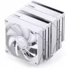 Dissipador de CPU Jonsbo CB80 Dual-Tower com 2 ventoinhas PWM ARGB de 120 mm — branco
