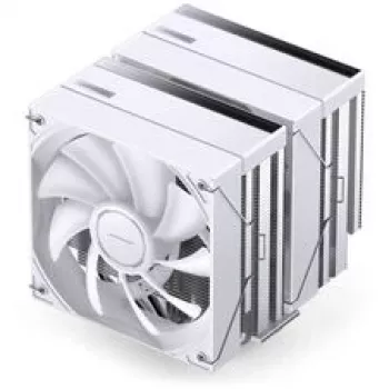 Dissipador de CPU Jonsbo CB80 Dual-Tower com 2 ventoinhas PWM ARGB de 120 mm — branco