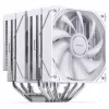 Dissipador de CPU Jonsbo CB80 Dual-Tower com 2 ventoinhas PWM ARGB de 120 mm — branco