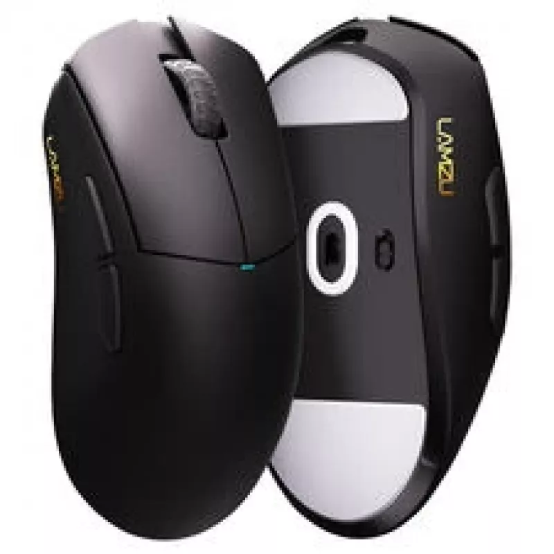 Rato gaming Lamzu Paro – taxa de polling de 8 kHz, 2,4 GHz wireless, preto