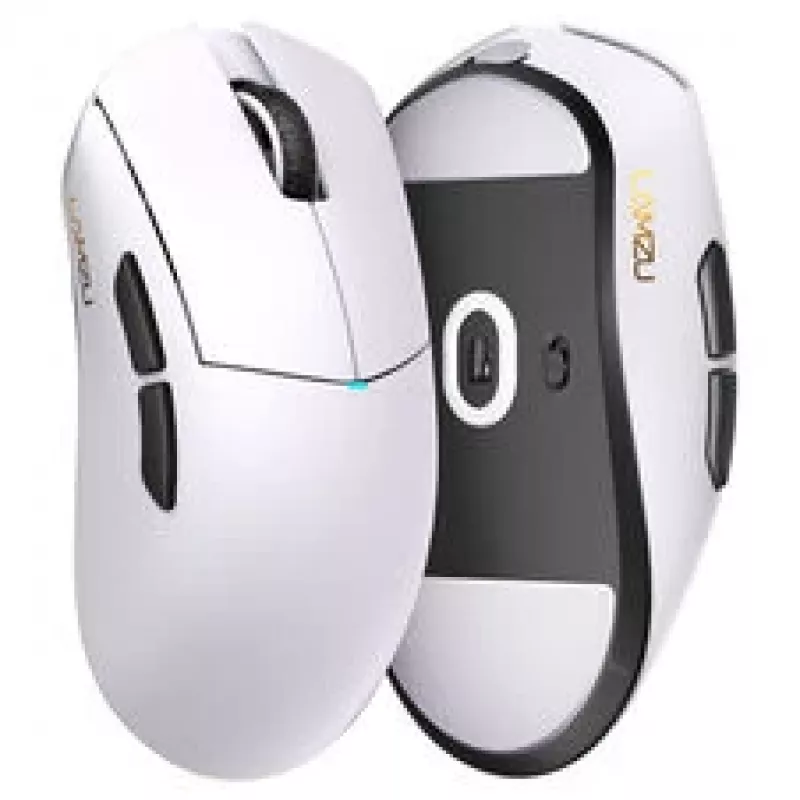 Rato gaming Lamzu Paro — taxa de polling de 8 kHz, 2,4 GHz wireless, branco