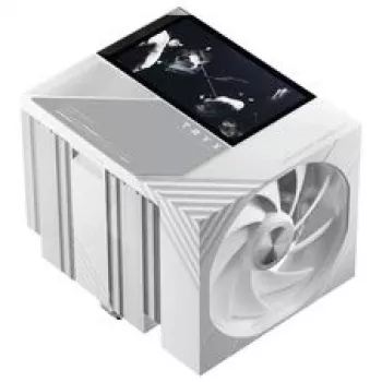 Dissipador de ar para CPU TRYX TURRIS T620, Dual-Tower, com ecrã de 5 polegadas - 120 mm, branco