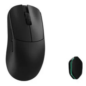 Rato gaming sem fios WLMouse YING de magnésio, PAW3950HS, polling 8K, interruptores óticos OMRON - preto (YINGMG-BLACK-O)
