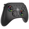 Comando Deltaco GAM-198 preto — Bluetooth e USB (Type-C) para Nintendo Switch, Switch 2, Switch OLED, Android, PC