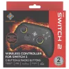 Comando Deltaco GAM-198 preto — Bluetooth e USB (Type-C) para Nintendo Switch, Switch 2, Switch OLED, Android, PC