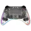 Comando Deltaco Gaming GAM-198-T transparente Bluetooth/USB USB-C para Nintendo Switch, Switch 2, Switch OLED, Android, PC