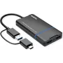 Adaptador de ecrã VALUE USB Type A C - Dual HDMI 4K30+ 1080p ST/BU - Adaptador - Digital/Dados (12.99.3206)