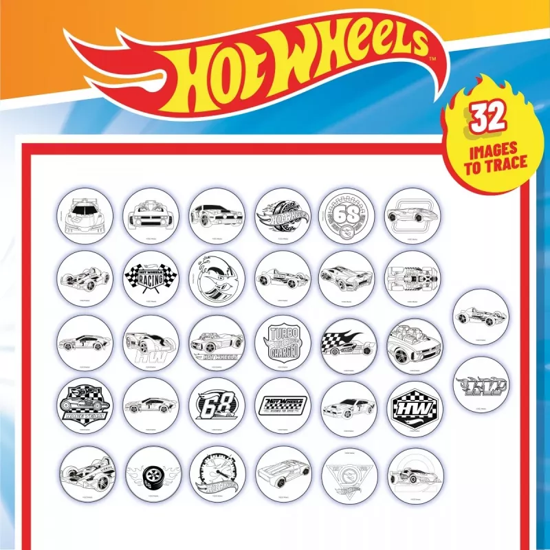 Conjunto de pintura com projetor Hot Wheels