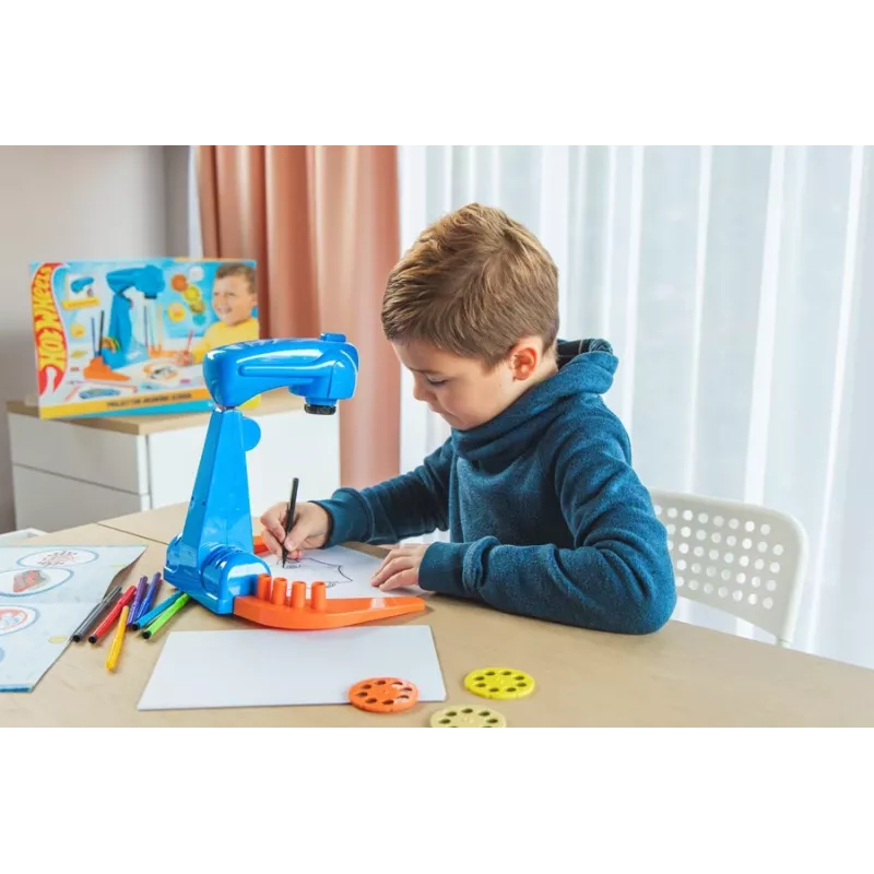 Conjunto de pintura com projetor Hot Wheels