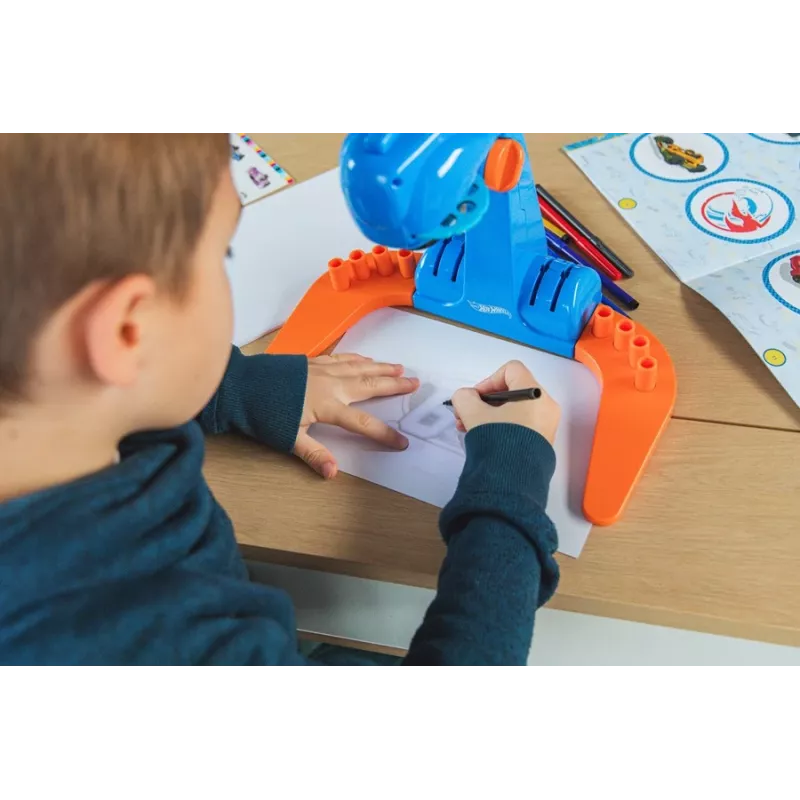 Conjunto de pintura com projetor Hot Wheels