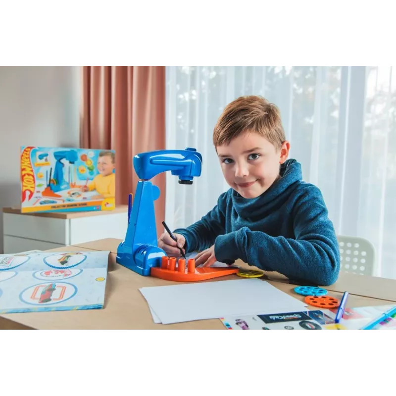 Conjunto de pintura com projetor Hot Wheels