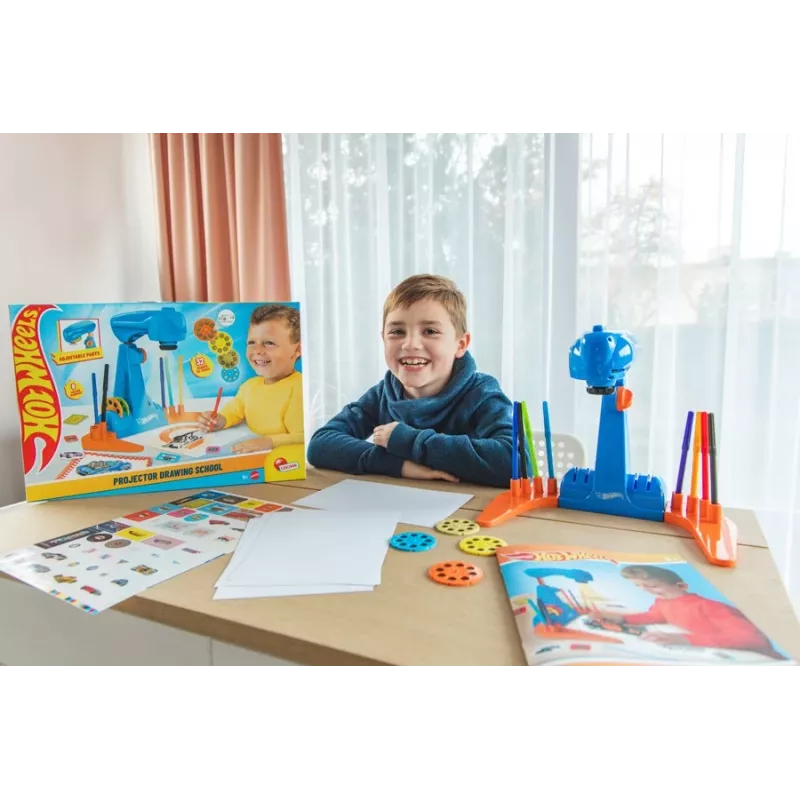 Conjunto de pintura com projetor Hot Wheels