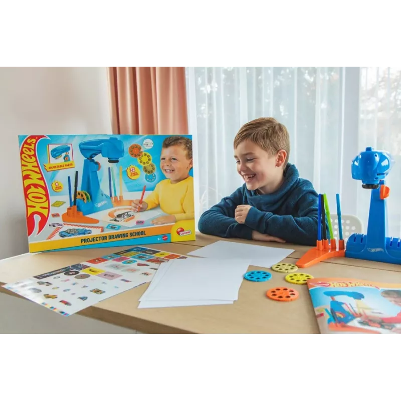 Conjunto de pintura com projetor Hot Wheels