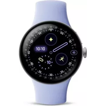 Google Pixel Watch 4 LTE 41mm Prateado polido / Iris, GA10839-EU (GA10839-EU)