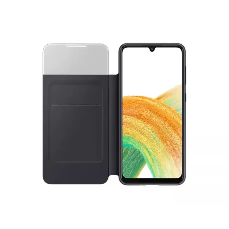Capa com carteira Samsung EF-EA336PBEGEW para Galaxy A33 5G, compatível com ecrãs de 6,4 polegadas, preto, 1 compartimento para cartões